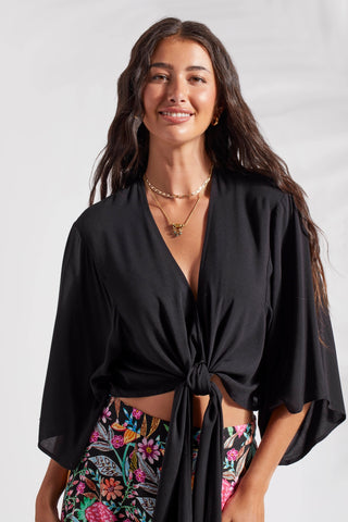 Black Kimono Top