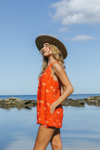 Cook Islands Tie Romper