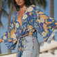 FRONT-TIE KIMONO TOP-Morocco