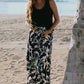 PRINTED COVER-UP PANTS WITH SASH-Waimea