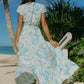 PRINTED MAXI DRESS WITH SHORT SLEEVES-Molokai