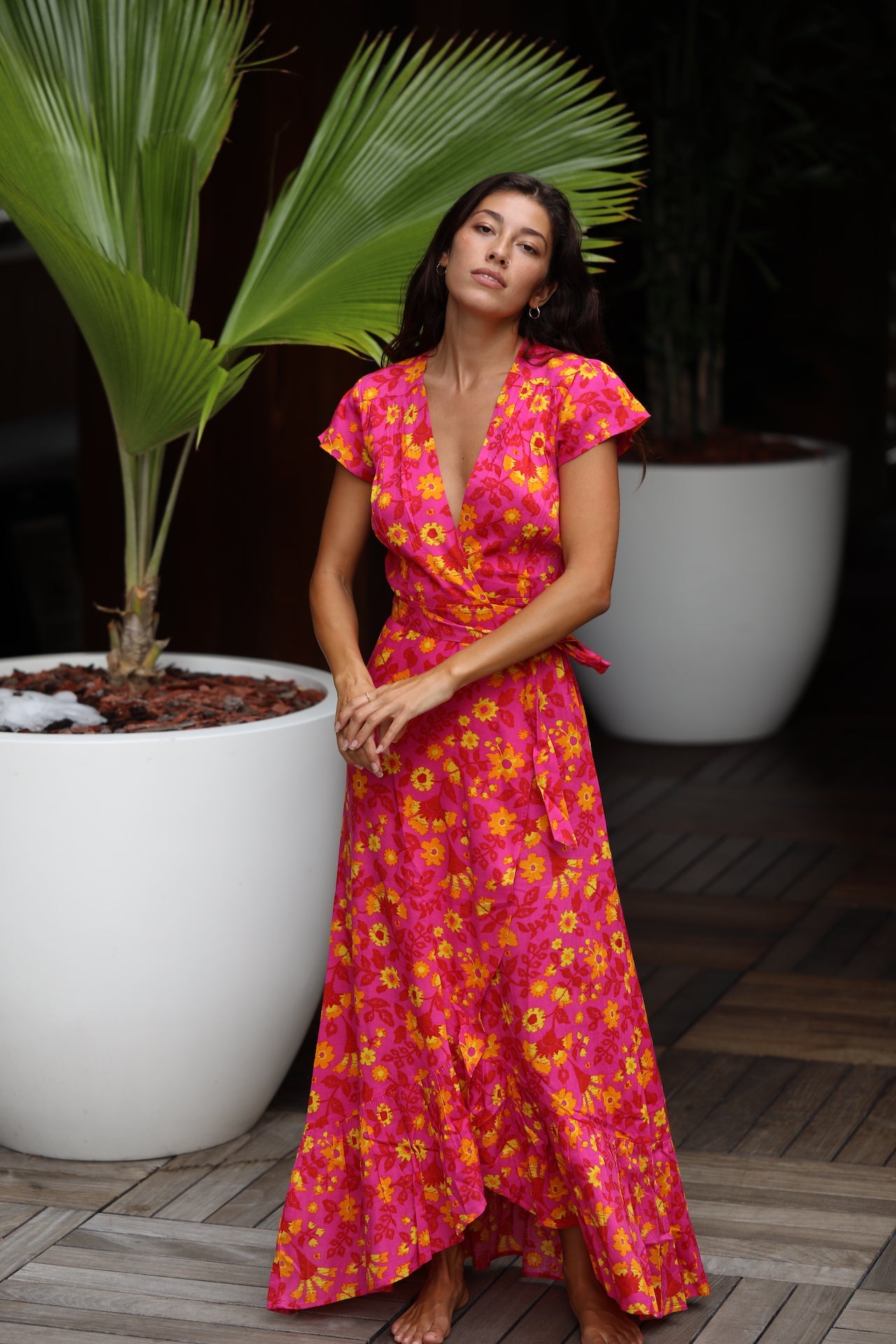 Miami Wrap Dress XIX Palms