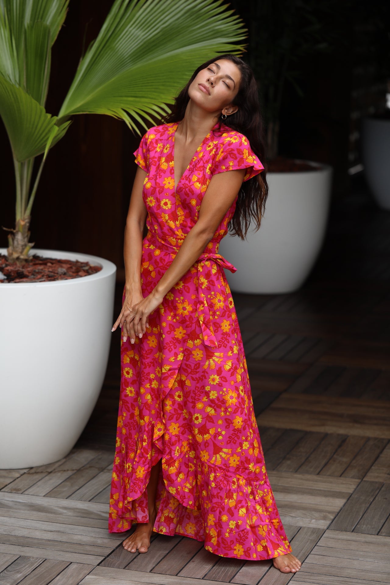 Miami Wrap Dress XIX Palms